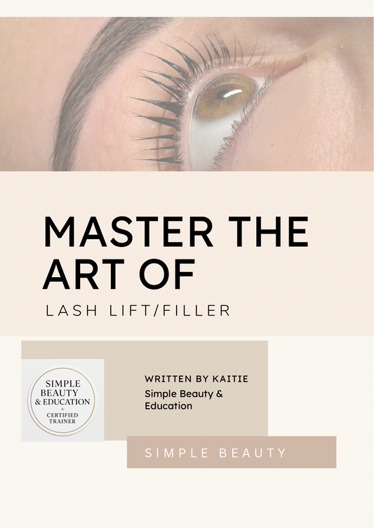 Lash lift/filler 1:1 in person training